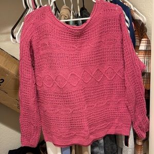 Off shoulder sweater